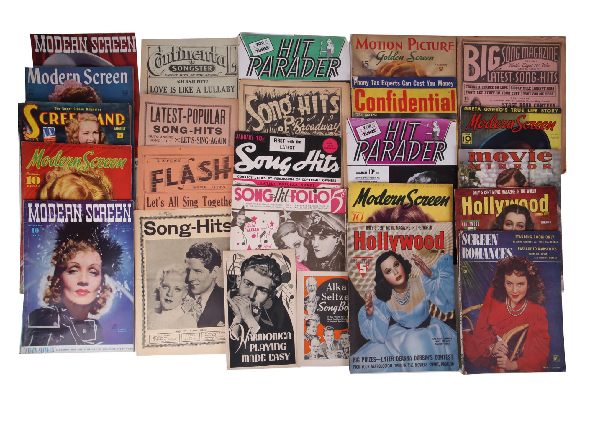 VINTAGE COLLECTION OF MODERN SCREEN MAGAZINES PIC-0